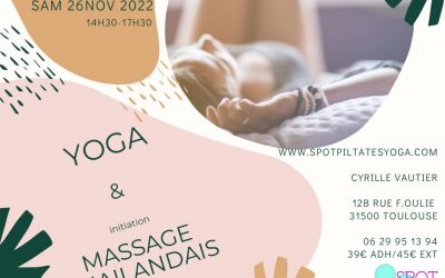 Stage 26 novembre 2022 : YOGA / initiation Massage Thaïlandais